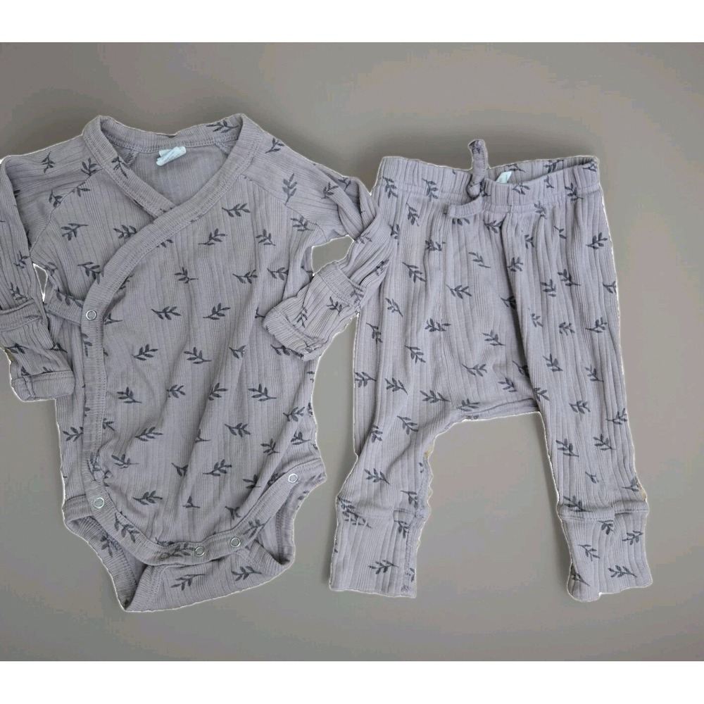 Kate Quinn‎ Nature  Jumpsuit with Leggings Set, 6-12 Mos Organic Cotton EUC
